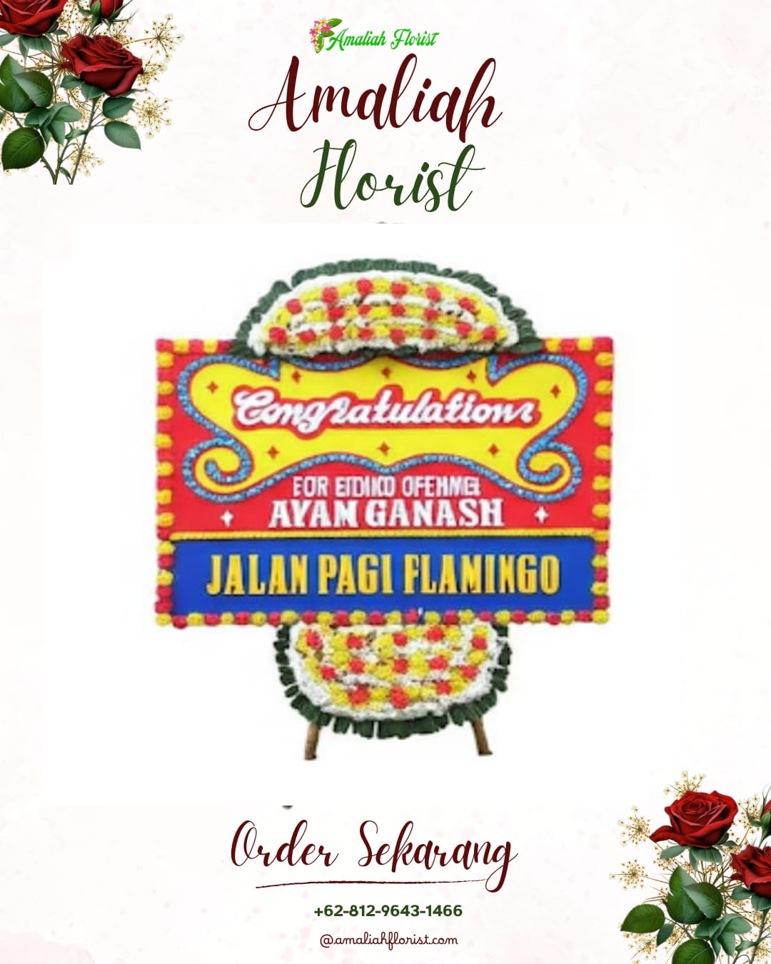 Sewa Papan Bunga Melawi